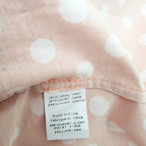 Carolina Constas Dina Mini Dress in Blush White Polka Dot Medium NWT - Picture 6 of 7